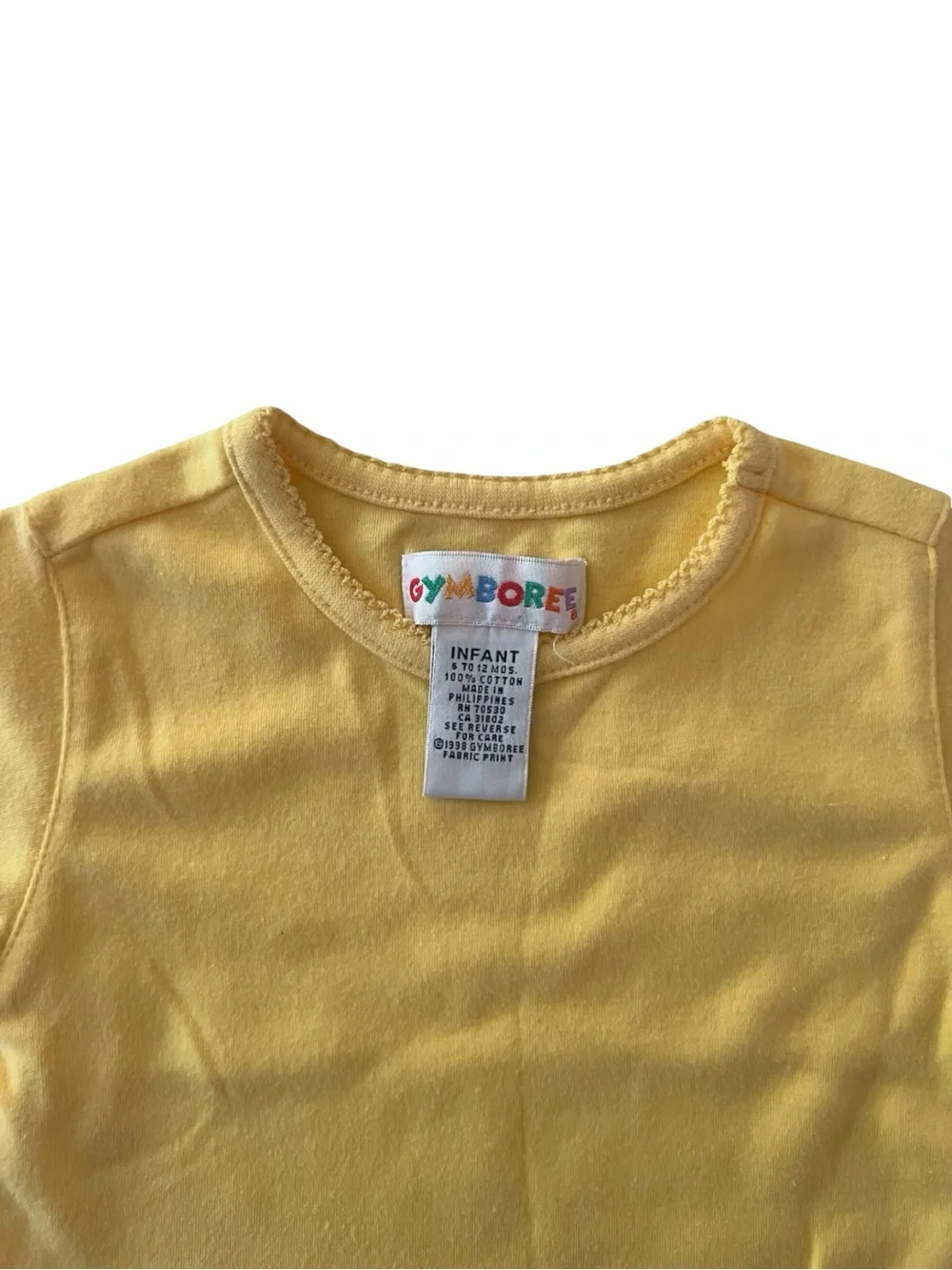 Vintage 90s Gymboree Yellow Baby T-Shirt